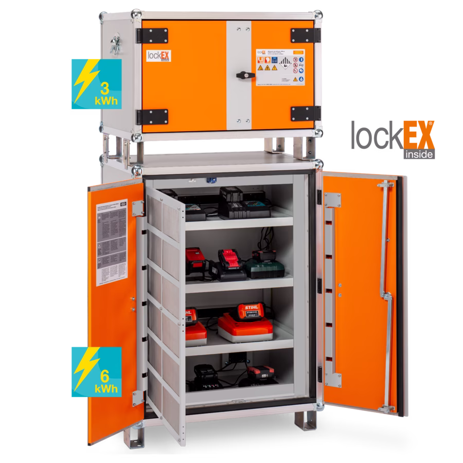 All CEMO lockEX battery charging cabinets are certified to VDMA 24994