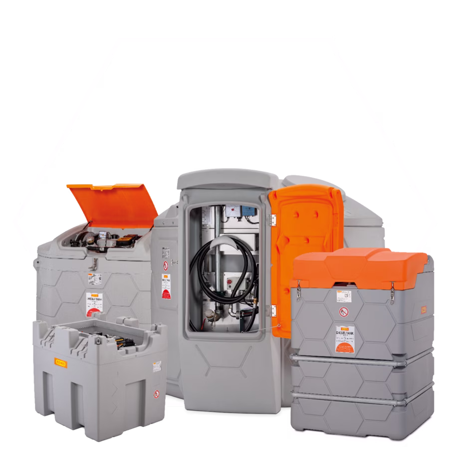Stationary diesel fuel refuelling systems
