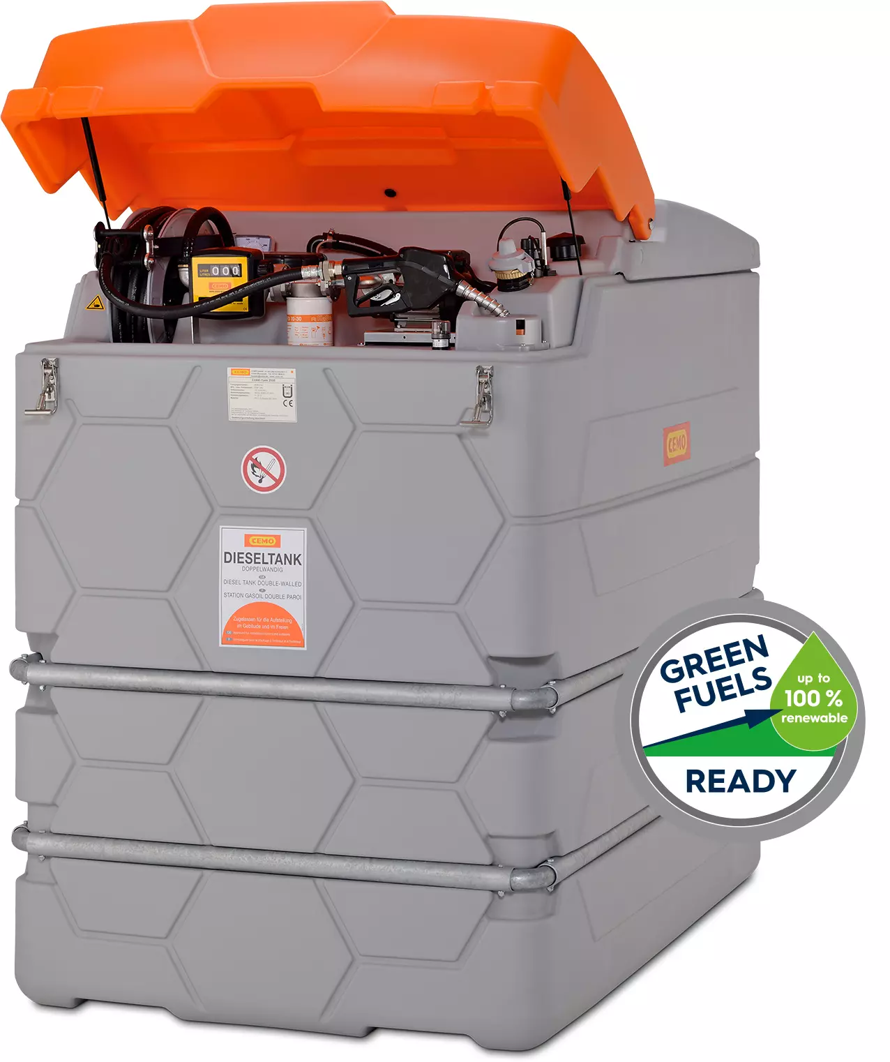 CEMO CUBE Dieseltank Outdoor Premium 2.500 l 